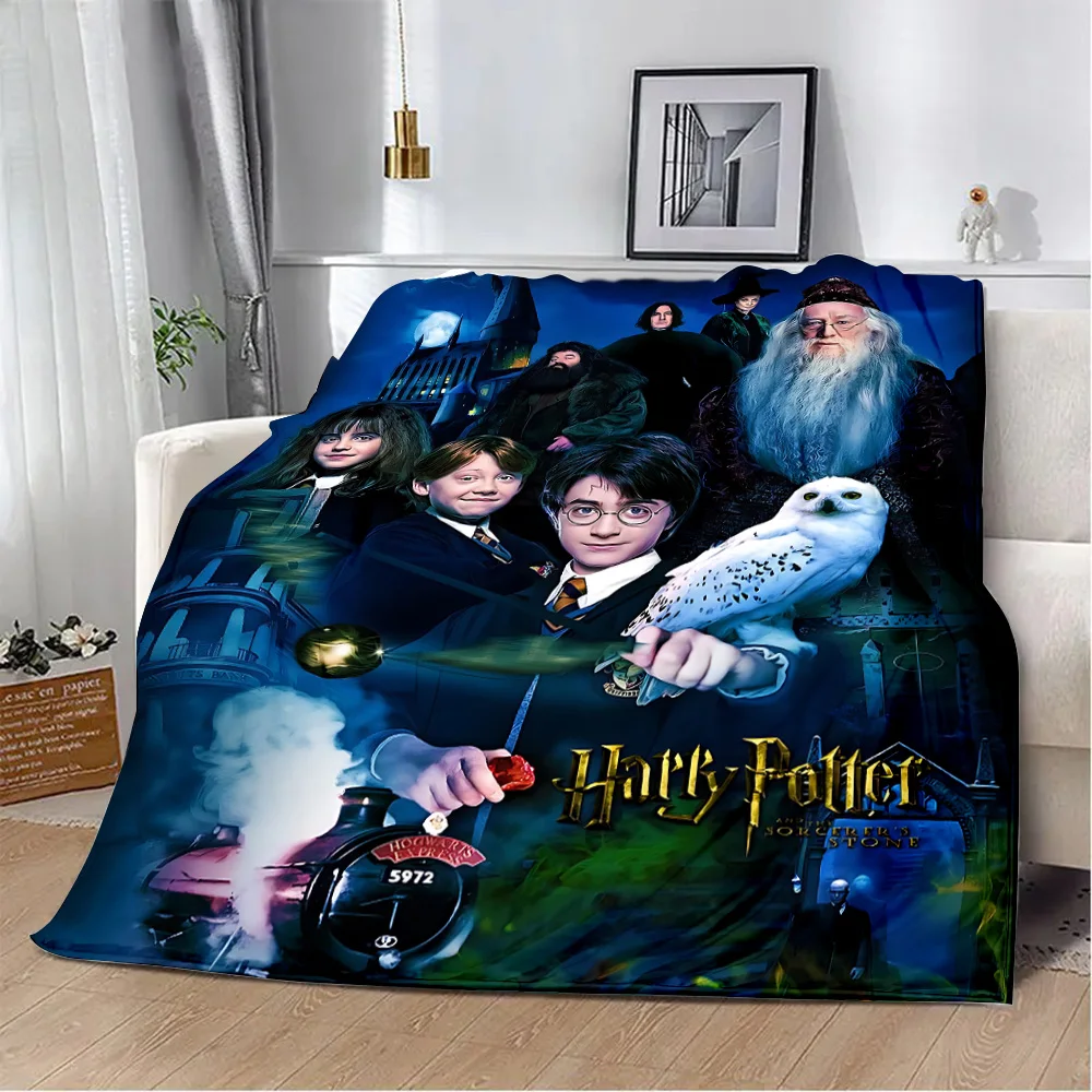 Hot H-HARRIES Printed Blanket Picnic Blankets Warm Blanket Soft and Comfortable Blanket Home Travel P-POTTERS Birthday New 2