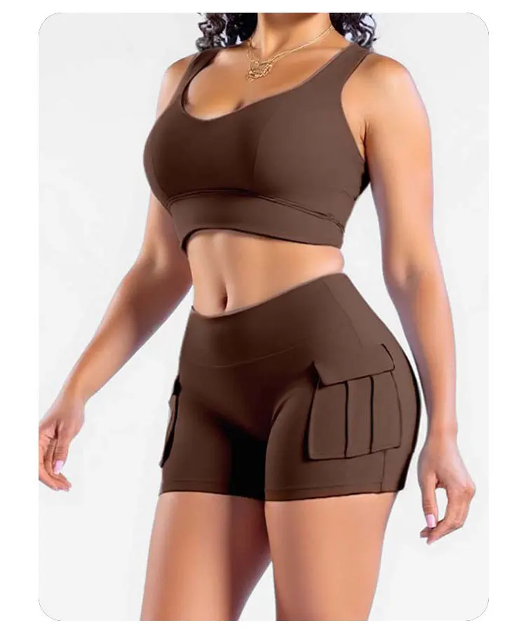 Ensemble Yoga Femme 2 Pièces : Brassière & Short