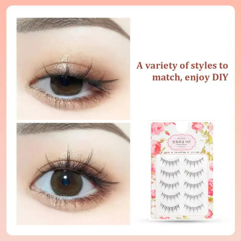 

Натуральные накладные ресницы манга LashesNatural полная полоса прозрачная лента Wispy норковые Мягкие Аниме ресницы Косплей корейские инструменты для макияжа