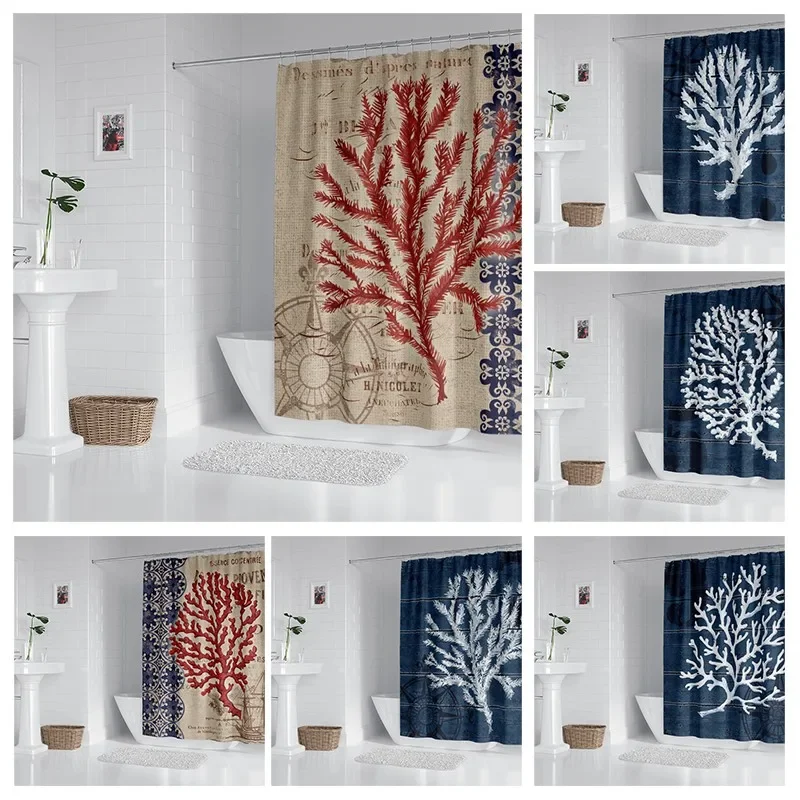 

Household waterproof fabric household shower curtain accessories shower curtain 240 * 200 home Hawaiian style shower curtain