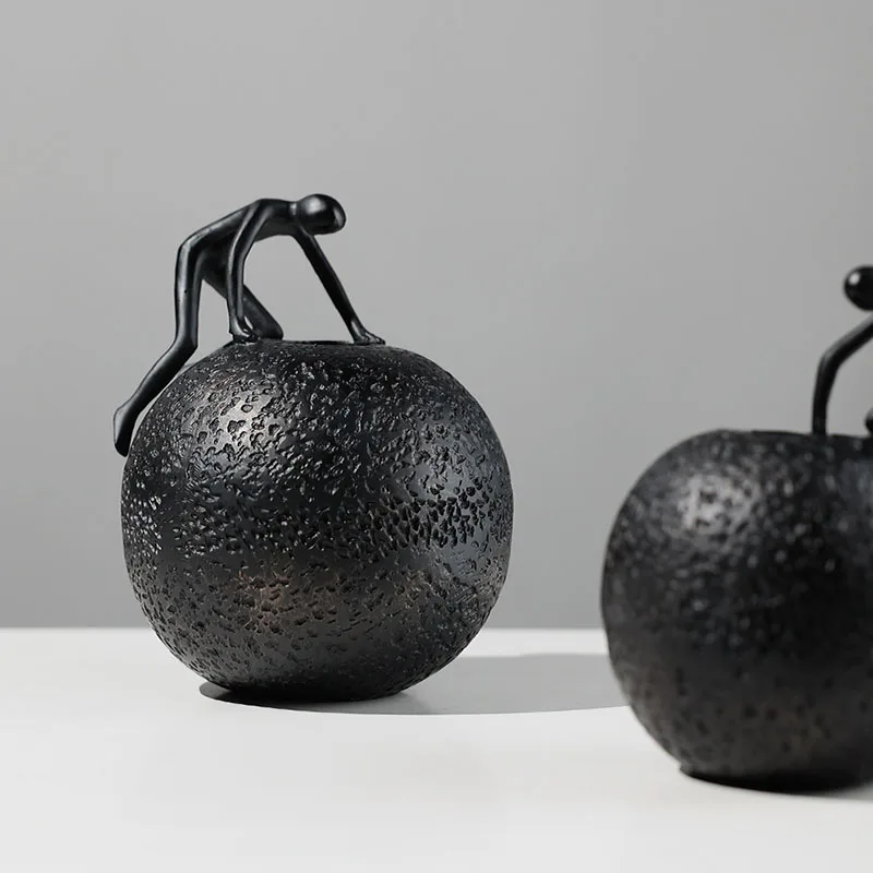 BlackBallOrnamentCharacterSculptureCraftsLivingRoomFlower