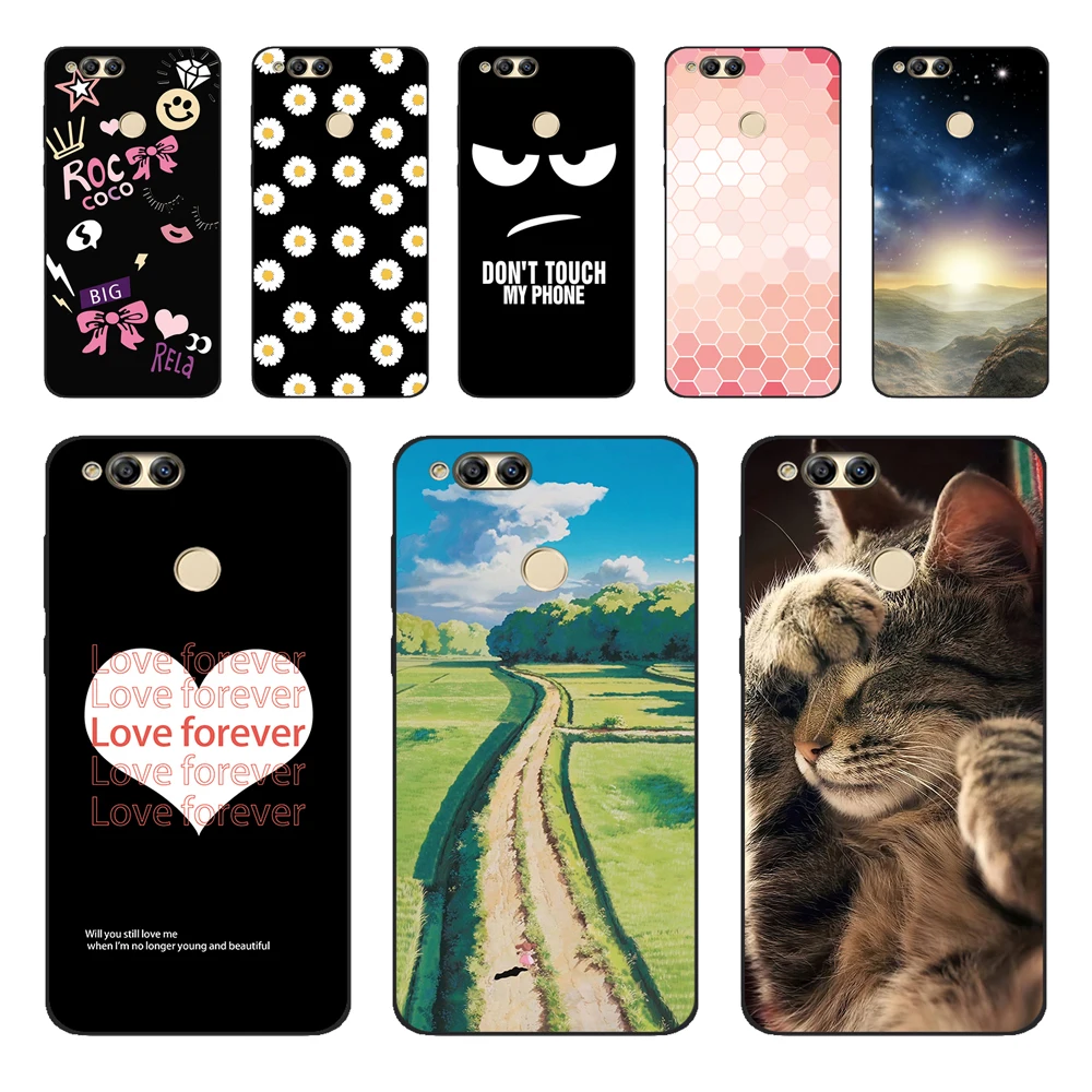 Per Huawei Honor 7X Custodia Per Huawei Honor 7X 7 X Custodia Morbida In Silicone Per Telefono Con Cover Posteriore Per Huawei Honor 7X Custodia Opaca