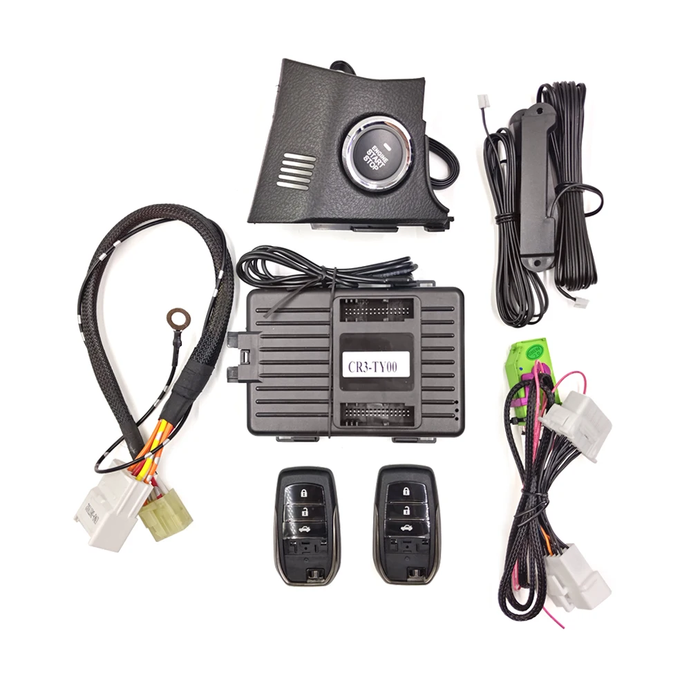 For Toyota Corolla 08 13 Car Alarm Engine Push Button Start Stop Remote Key Start Stop Keyless 