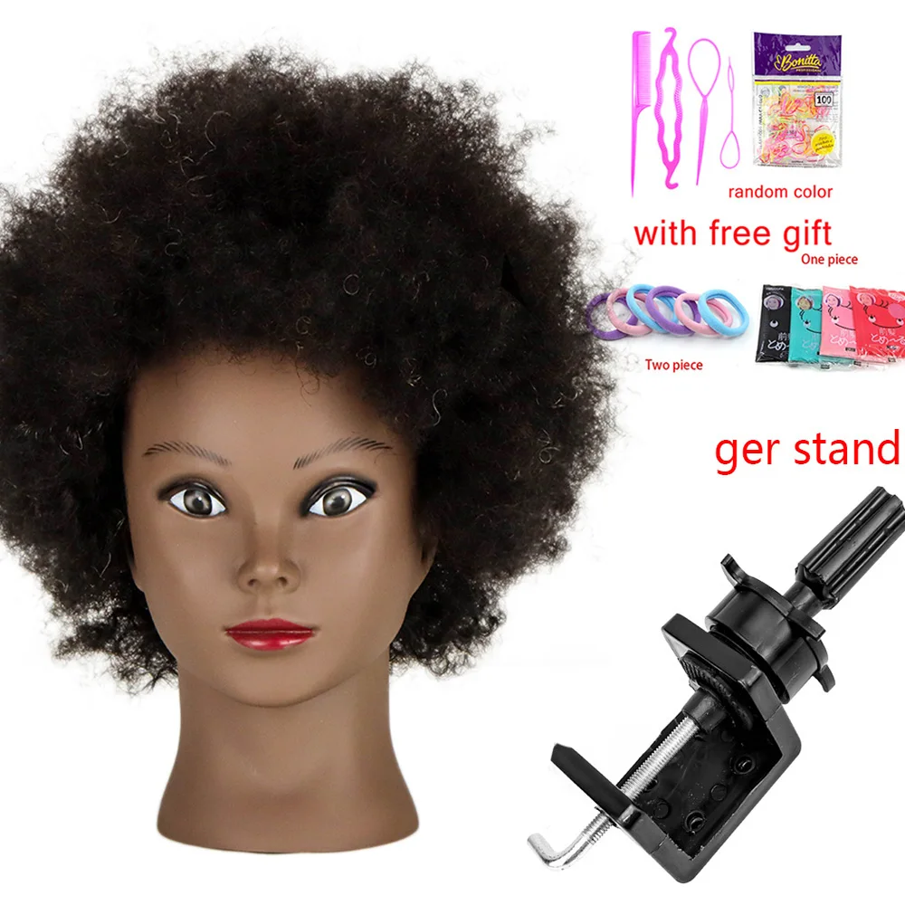 Afro Mannequin Head With Hair for Braiding Cornrow Practice Head 100% Hair  Training Mannequin Dummy Heads for Hairdressing Salon