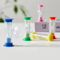 Small Sand Clock Hourglass Timer 3 Minute Hourglass Sand Timer with Suction Cup Durable Sandglass for Kids Games Classroom 1