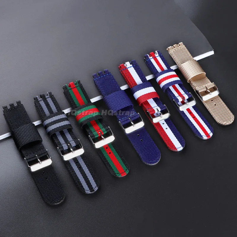 Durable Nylon Canvas Watch Strap - Soft and Comfortable Universal Wristband Replacement in Multiple Sizes