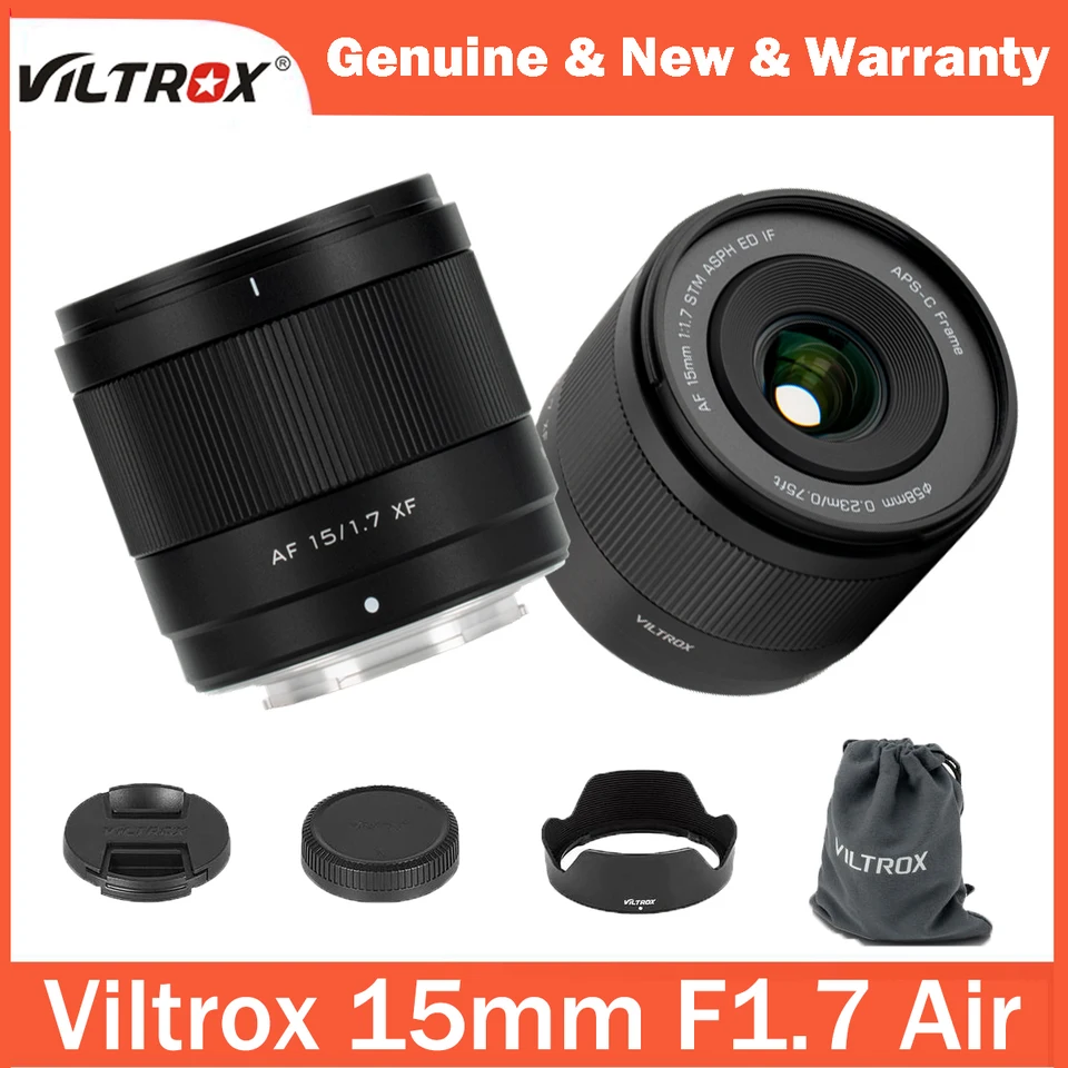 【中古品】Viltrox AF 15mm F1.7 XF Viltrox AF 15mm F1.7 AIR APS-C X 富士フイルム X – viltrox-shop