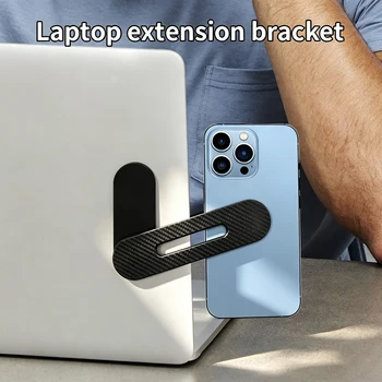 Supporto Magnetico per Telefono da Laptop 2026, Sottile e Pieghevole, da Applicare sul Monitor del Computer, Compatibile con iPhone Serie 16 15 14 e Tutti i Telefoni