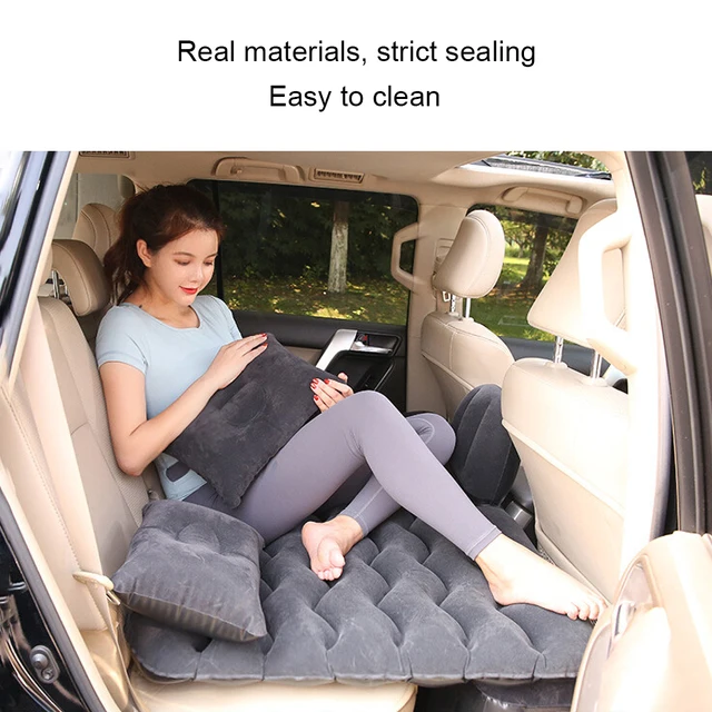 Car Air Inflatable Travel Mattress Bed Universal for Back Seat Multi functional Sofa Pillow Outdoor Camping Mat Cushion 2