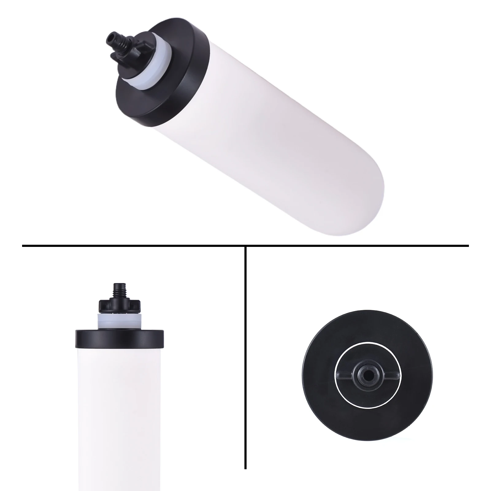 2pcs Ceramic Filter Candle with Activated Carbon Compatible with Gravity Water Filter System