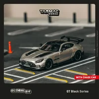 Tarmac Works 1:64 MB GT Black Series Silver Metallic Diecast Model Car 1