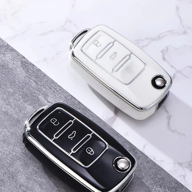 

TPU Car Key Case Cover Protection For Volkswagen VW Polo Golf Passat Tiguan Beetle Caddy T5 Up Eos Skoda Octavia Seat Leon Altea