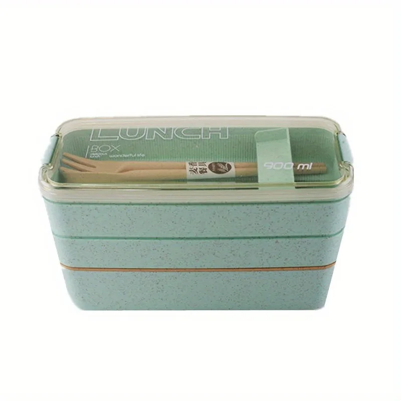 Portable Bento Box, 3-layers Lunch Box, Food Storage Tableware Outdoor Home Kitchen Accessories For Adults & Kids - 4