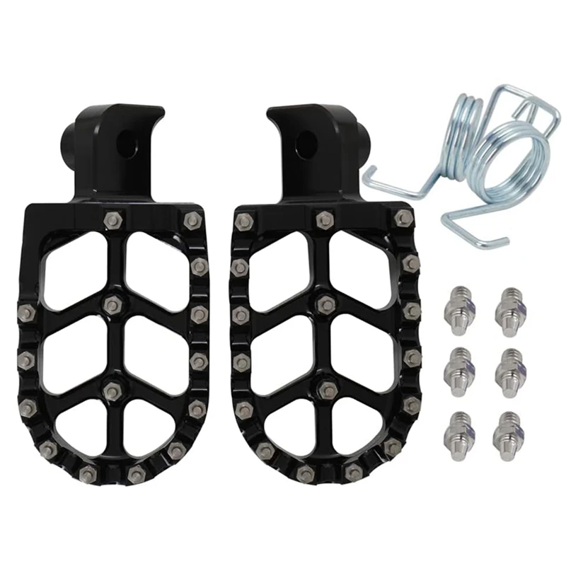 JFG Racing Foot Pegs For Honda CRF110F (2013-2024) & CRF125F (2014-2024) - Red