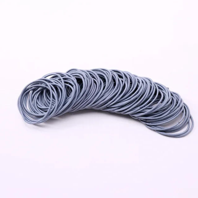 50pcs/100pcs/bag Hair Accessories Women Rubber Bands Scrunchies Elastic Hair Bands Girls Headband Decorations Ties Gum for Hair Dark blue-50pcs
