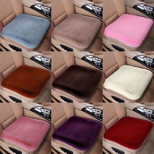 Auto sitzkissen Australische wolle kissen Neue plüsch auto matte Winter sitzkissen  Fell sitz abdeckung - AliExpress