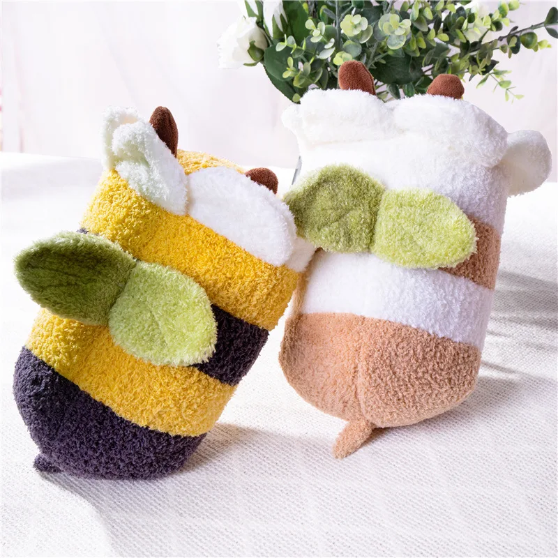 TONGSONG Cute Pillow Plush Bee Stuffed Animal Stuff Honeybee Plush Pillow  Honey bee Toys Kawaii Soft Bumble Bee Pillow Hugging Stuffed Bumblebee Gift