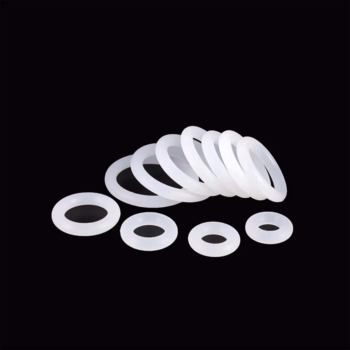 

White High-Temperature Resistant Silicone O-Ring Food Grade Leak Proof And Waterproof Rubber Sealing Gasket Wire Diameter 3mm