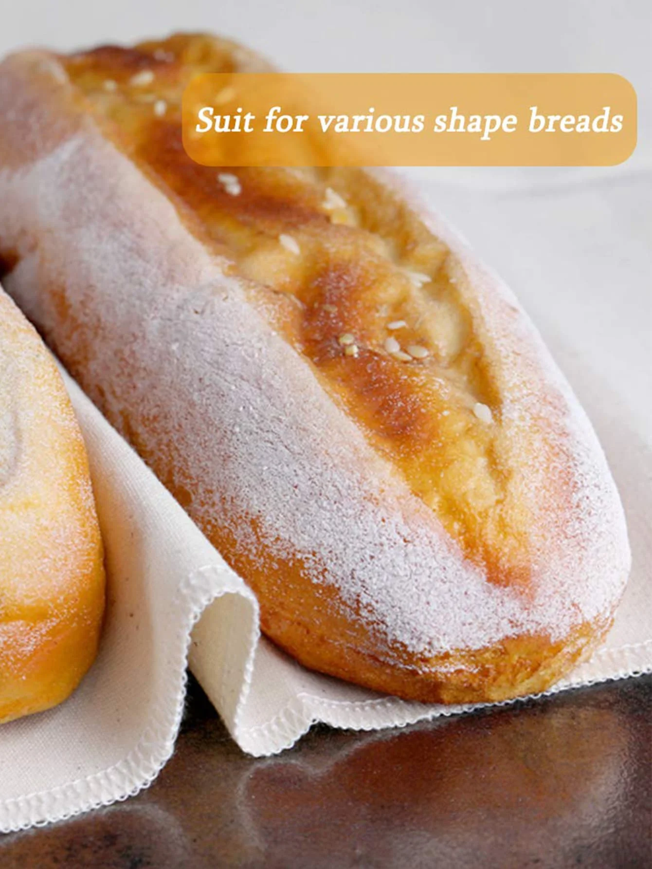 Baking Cloth Leeseph Professional Bakers Couche Linen Pastry Proofing Cloth For Bread Dough Baking Thick Baking Bread Cloth For Baguettes baking cloth