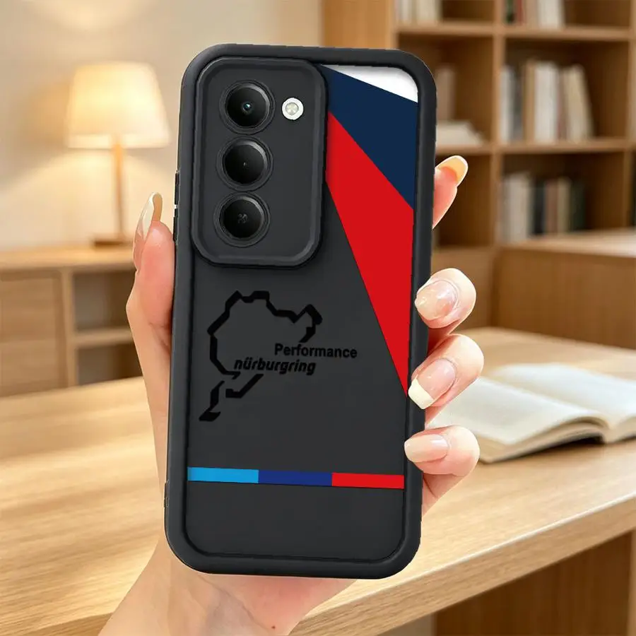 Vibrant Blue and Red Logo Phone Case Cover
