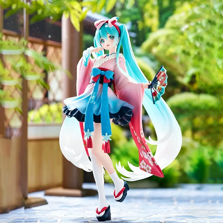 Hatsune Miku Tokyo Series Kimono Figurine - 25cm Kawaii Anime Collectible Toy