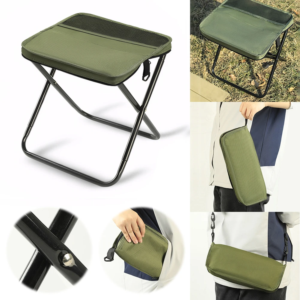 의자 Foldable Backpack Stool Portable Foldable Stool With Carry Bag Lightweight Mini Easy Carry Outdoor Chair For Camping Travel
