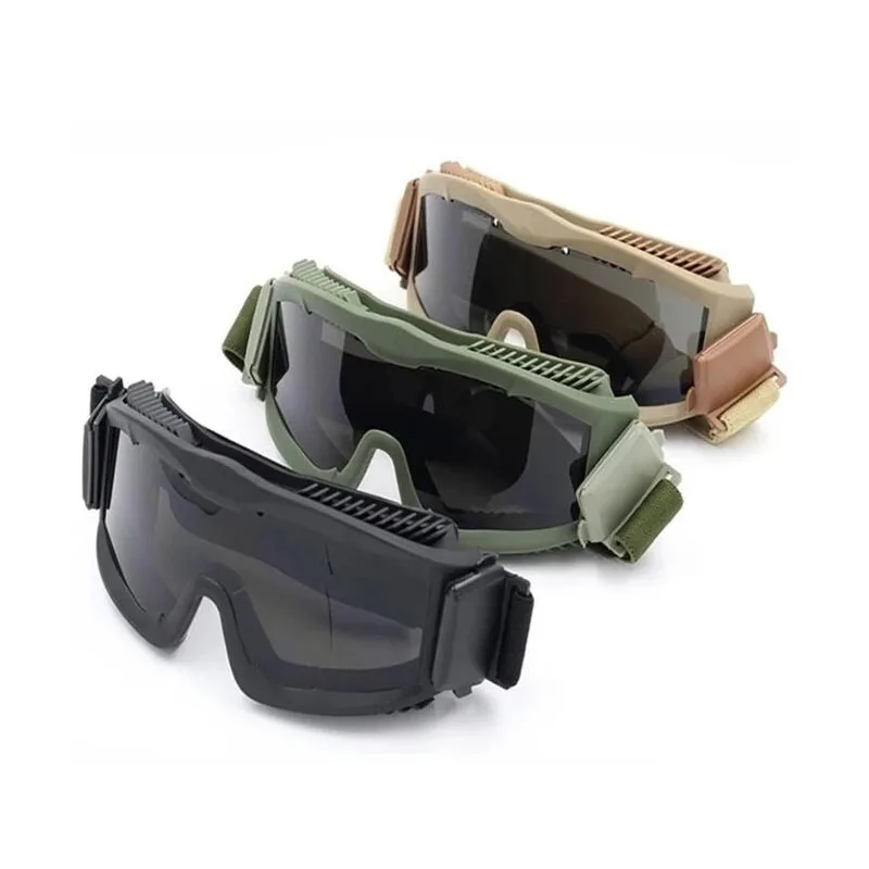 

Protection Goggles Men Camping Hunting Military Tactical Airsoft Shooting Army Safety Lenses Outdoor Windproof Eyewear