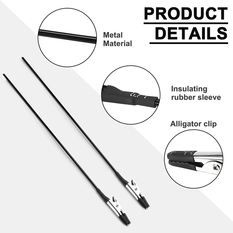 Alligator Clips Test Clip Test Hooks Clips 40PCS Alligator Clip Sticks For Gundam Model Painting Airbrush Spraying Hobby Modeling Parts DIY Card Photo Memo