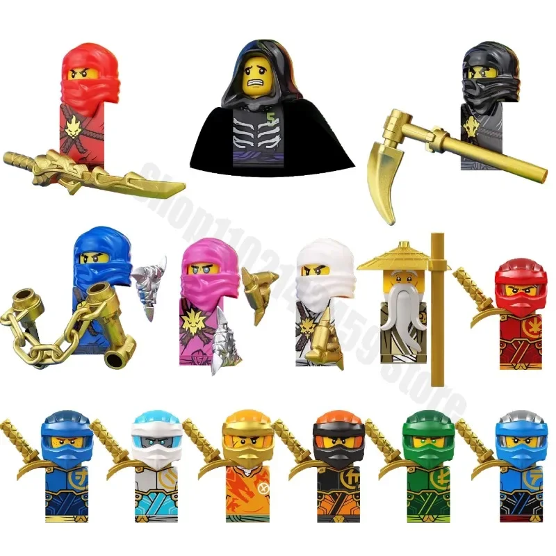 Куклы-фигурки из аниме, куклы Shinobi, Lloyd, Nya, Kai, Зейн, Коул, арин, Джей, миниатюрная экшн-игрушка, фигурки, сборные игрушки