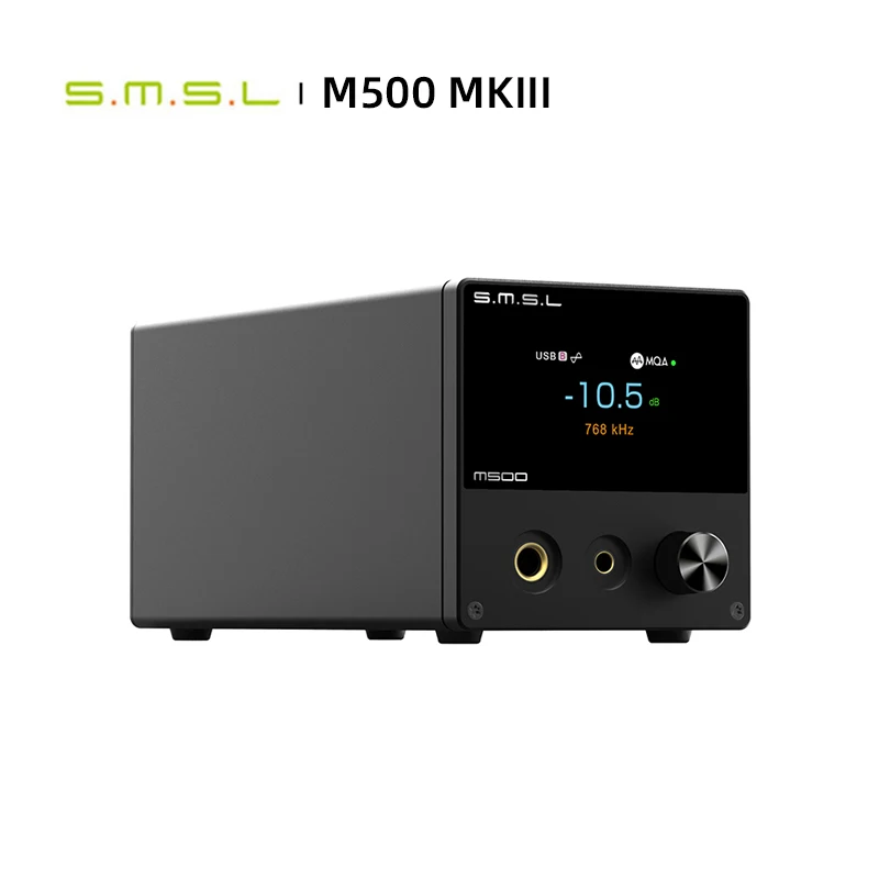 

SMSL M500 MKIII Bluetooth Audio DAC ES9038PRO MQA-CD DSD512 32bit 768kHz Headphone Amplifier OPA1612A XMOS XU316 MQA decoder