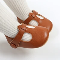 Infant Baby Girls Mary Jane Shoes Non-Slip Rubber Sole Ballet Slippers Princess Dress Wedding Shoes Newborn Crib Shoes First Wal 6
