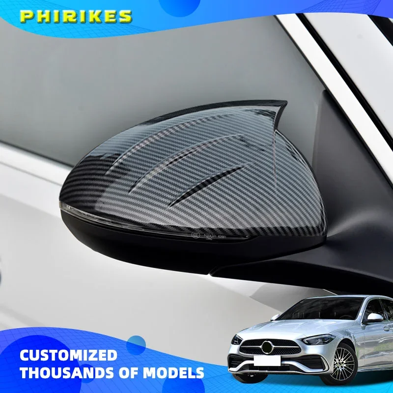 

C S Class W206 W223 Carbon Look S680 Guard Rearview Mirror Cap for Mercedes-Benz EQE V295 EQS V297