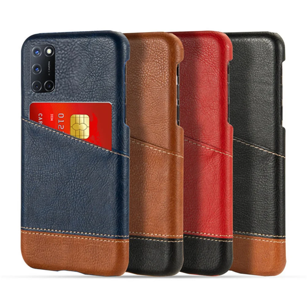 Elegant Mixed Splice PU Leather Card Holder Luxury Case