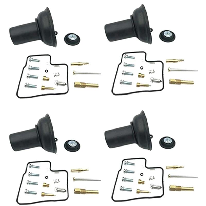 4Pcs Carburetor Repair Kit For Honda Steed Shadow Vt Vlx 600 88-98 Replacement