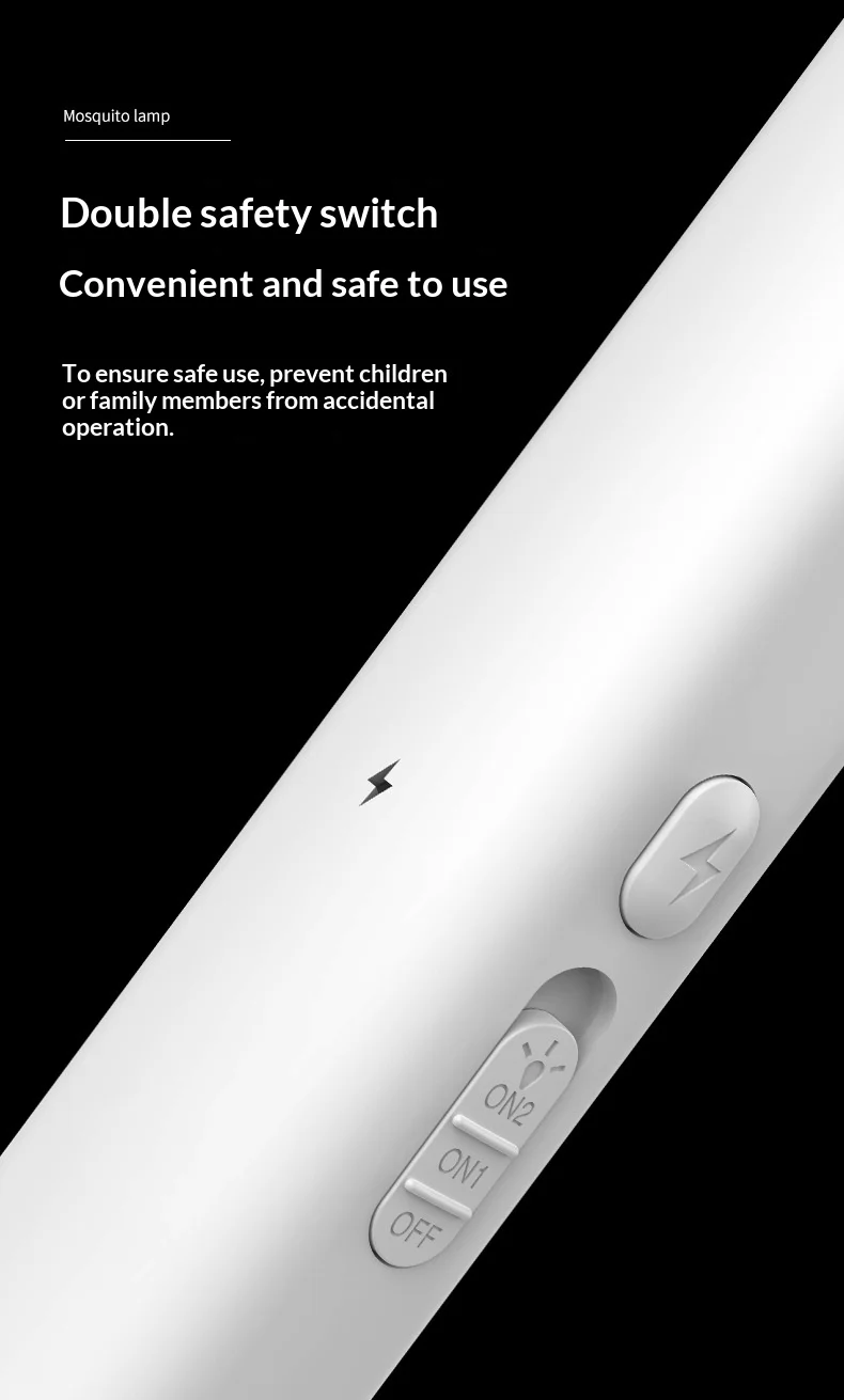 Scacciamosche elettrico multifunzionale 2 in 1 ricaricabile tramite USB con base fotosensibile e funzione antizanzare._voghion.com