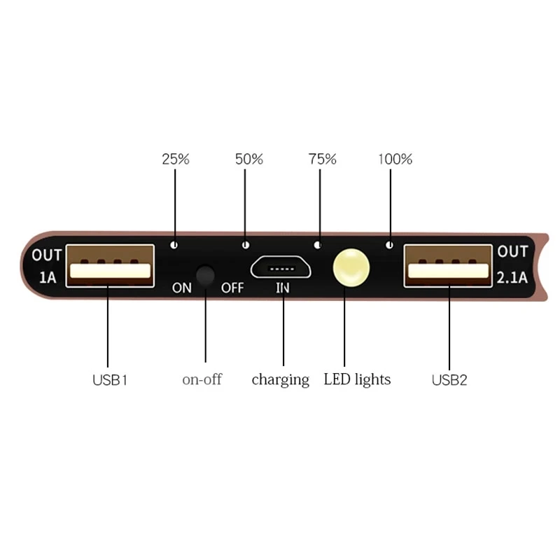 power bank 10000mah Solar 50000mah Power Bank External Battery 2 USB LED Powerbank Portable Mobile phone Solar Charger for Xiaomi mi iphone 7 8 X power bank power bank