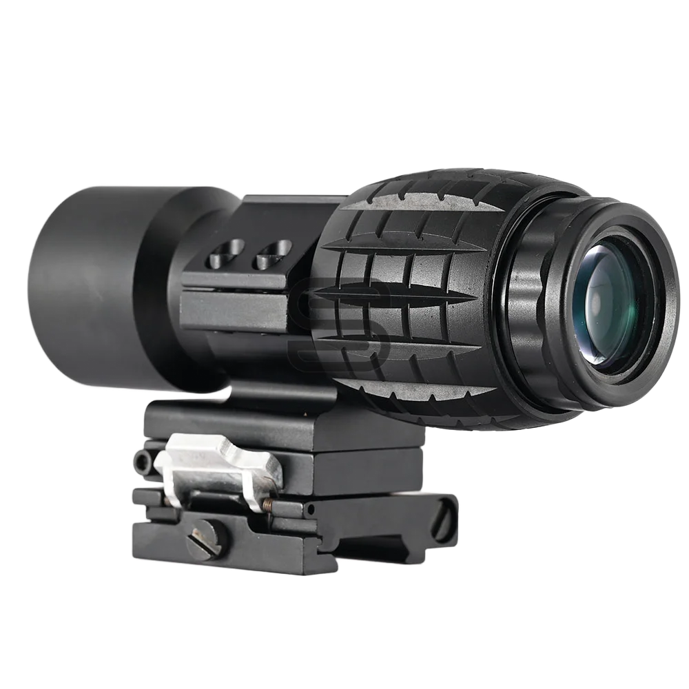 Red Dot Sight Tactical Magnifier Scope Tactical Red Dot Sight 3x 5x Magnifier Quick Release Side Flip 20mm Rail Mount