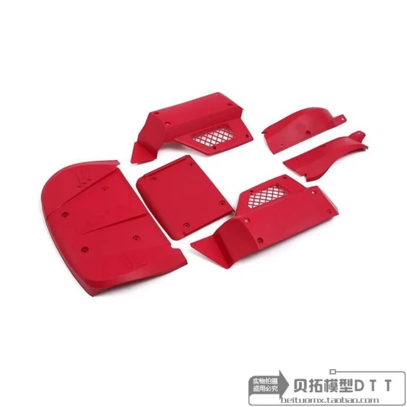 Coque RC DTT pour LOSI 5IVE-T LT KM X2 1/5, détail du matériau épais et des renforts internes.