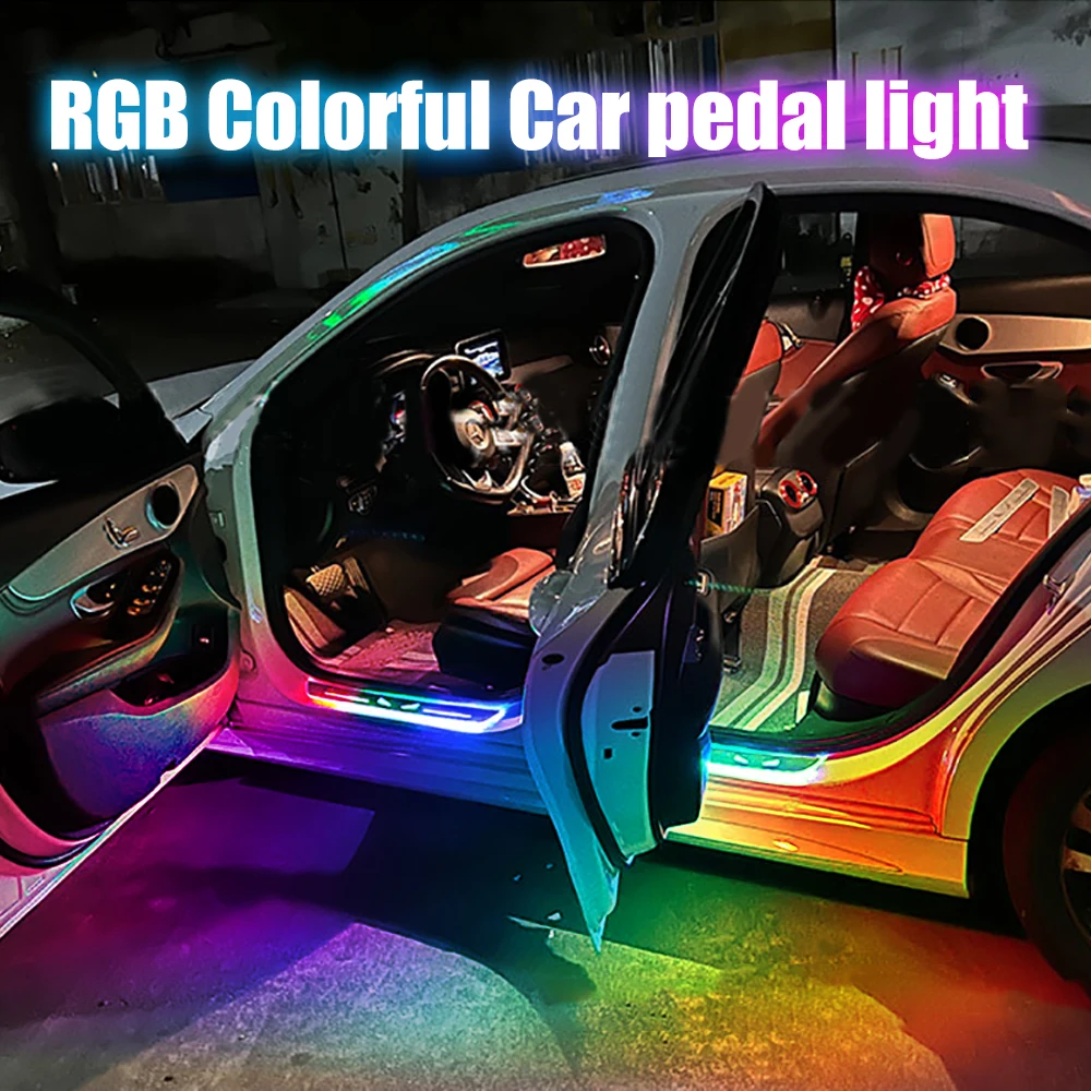 Okeen Led Car Pedal Light Universal Rgb Multicolor Auto Driving