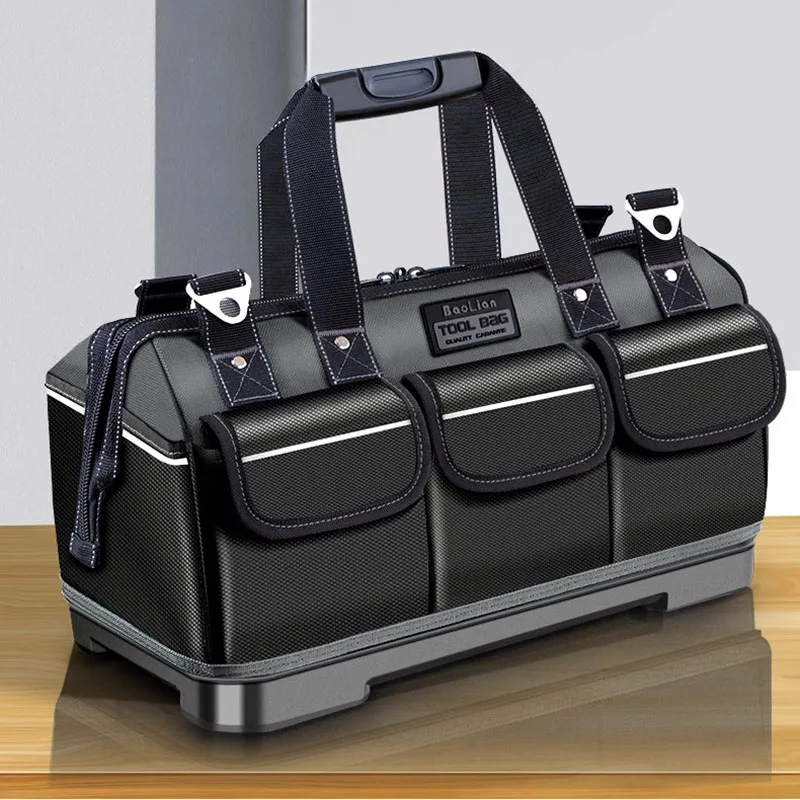 

Multi-functional canvas portable professional maintenance kit electrician special thick durable woodworking tool storage bag