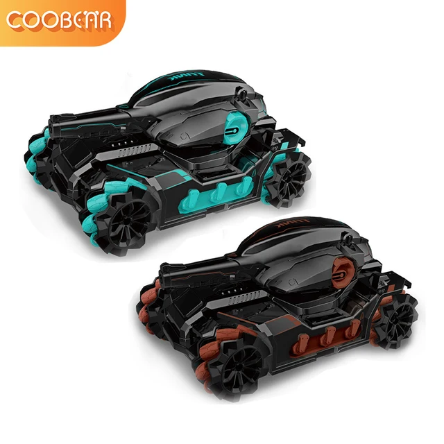 Remote Control Tank Toy Car Water Bombs Shooting Competitive RC Car 4WD Tank Off-road Cars Mecha Gesture Induction Toys For Boy 3