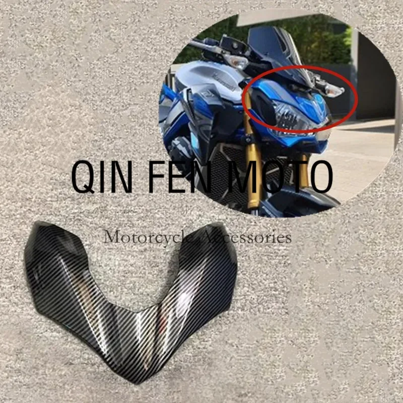 

Carbon Upper Front Headlight Fairing Beak Nose Cone Extension Cowl Winglet Wing Cover For KAWASAKI Z900 2017 2018 2019 Z 900 ABS