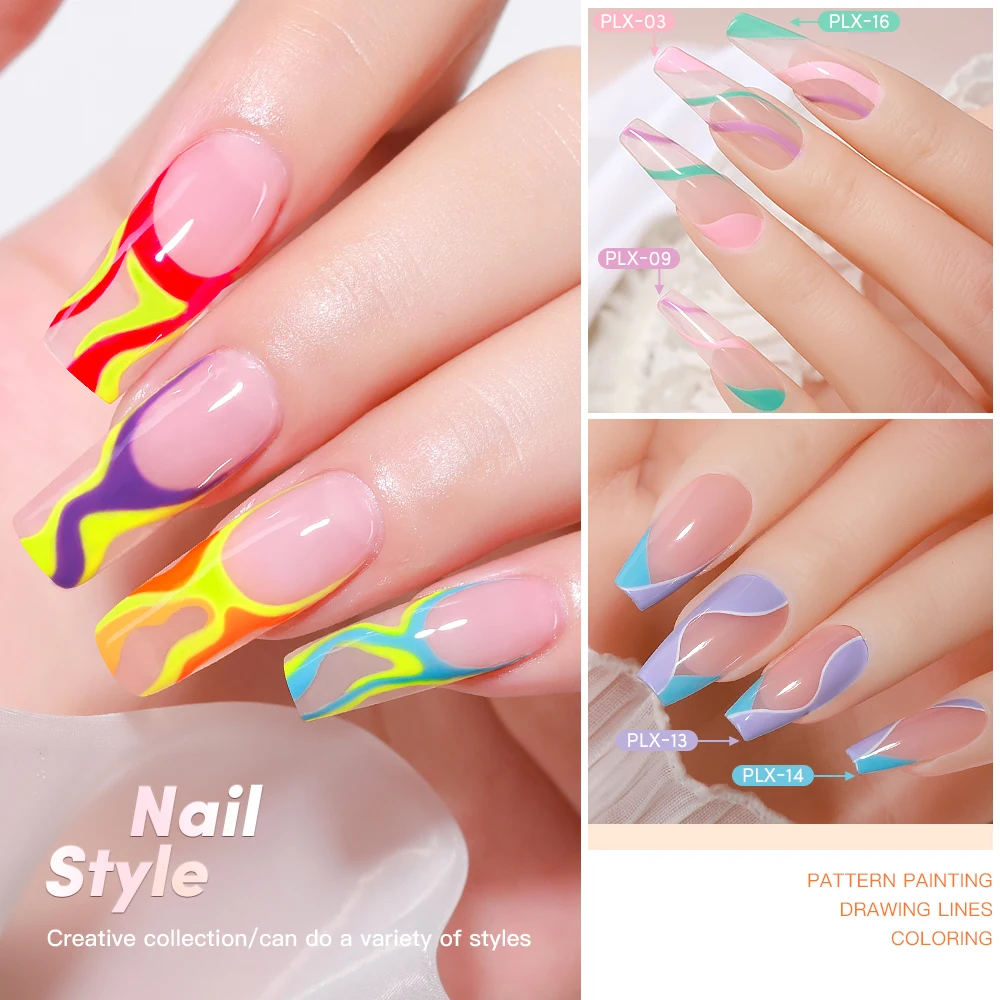 AS Solid Line Gel Nail Polish Not Set 24 Colors For Manicure Drawing Polish DIY Painting Varnish Pure Liner Nails Art Gel 6