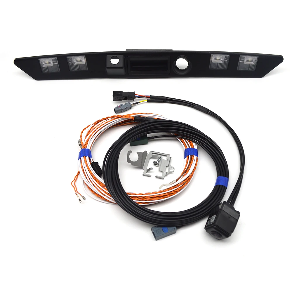 

For Audi A5 S5 Cabriolet Rear View Camera With Highline Guidance Line Wiring Harness 8W7 827 574 A 8W7 980 553