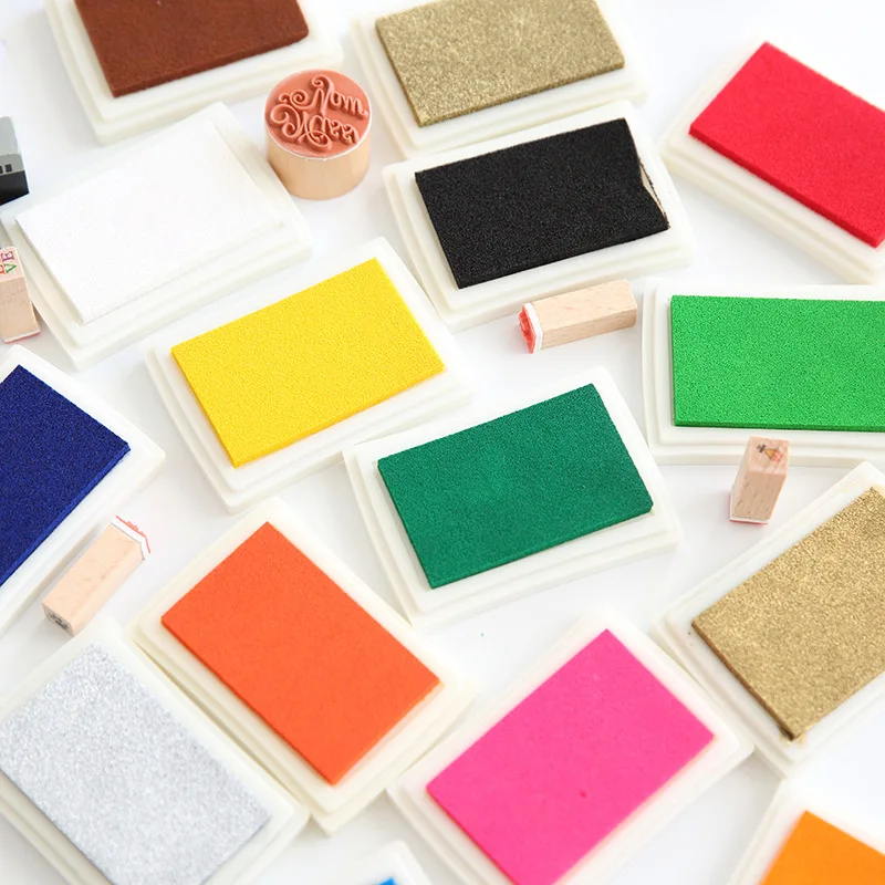 Ink Stamp Pad Vintage Multi-color Craft Ink Pad Planners DIY Diary Greeting Card Scrapbooking Finger Painting Accessories