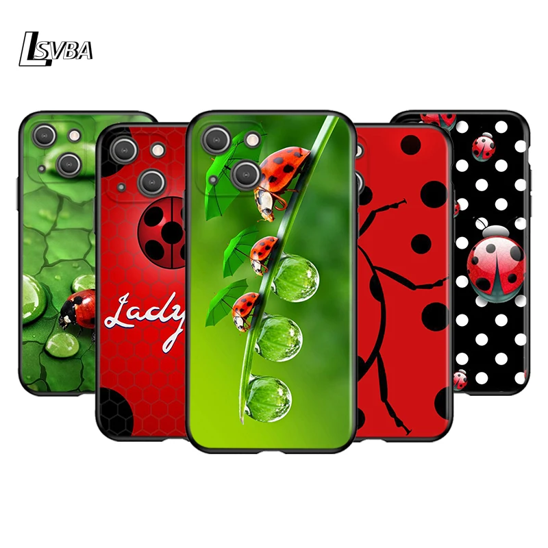 Sept Étoiles Ladybug Housse En Silicone Pour Apple IPhone 13 12 Mini 11 Pro  XS MAX XR X 8 7 6S 6 Plus 5S SE Noir Étui de Téléphone - AliExpress