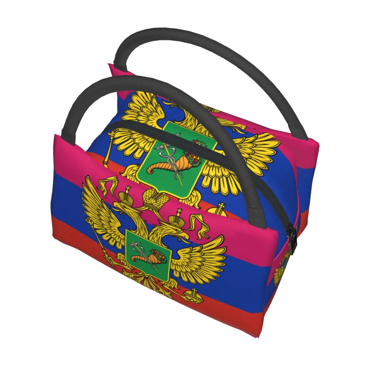 Flag Of Russi Portable insulation bag for Cooler Thermal Food Office Pinic Container