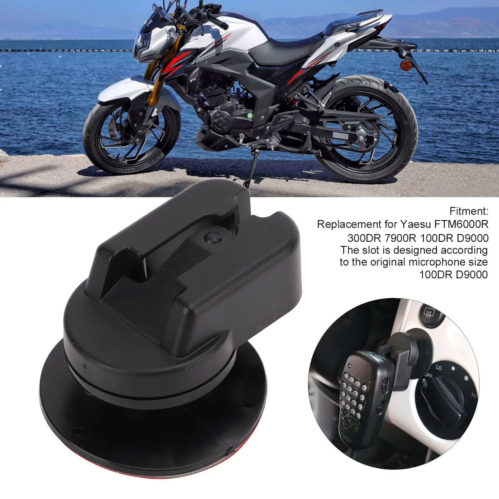 Car Radio Microphone Holder Mic Clip Replacement for yaesu FTM6000R 300DR 7900R 100DR D9000