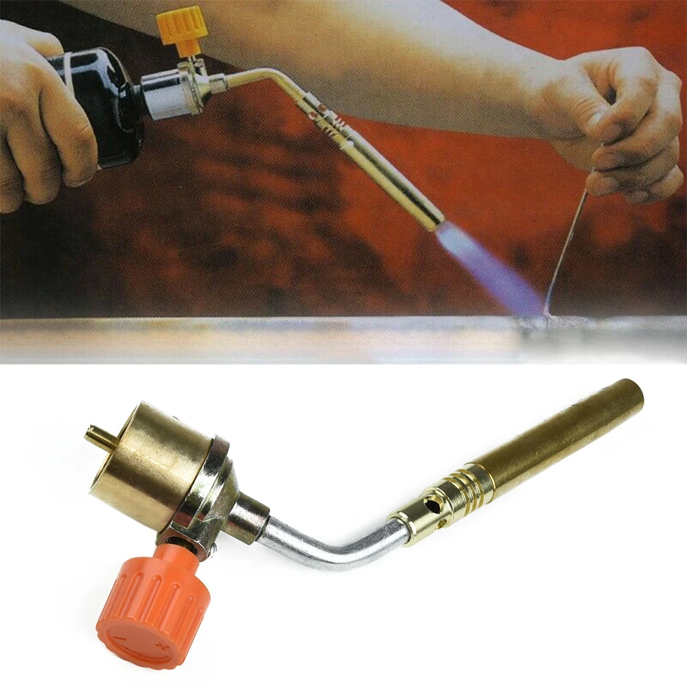 

Gas No Self Ignition Plumbing Turbo Torch Propane Soldering Brazing Welding Portable Welding Processing Tool Brass Zinc Alloy