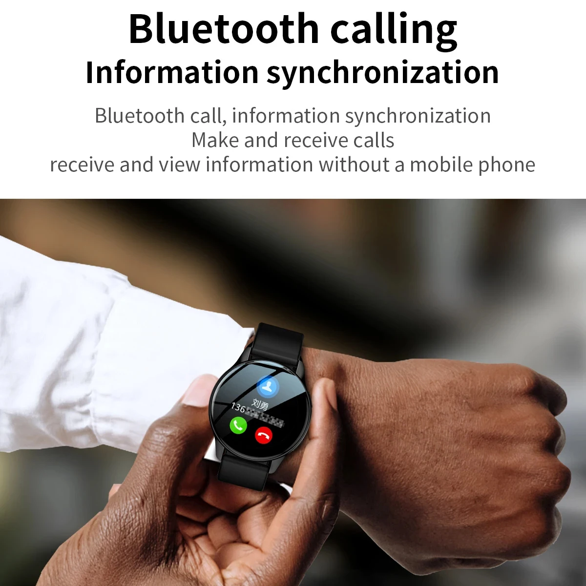 Reloj de pulsera inteligente para hombre y mujer, pulsera Digital  electrónica con Bluetooth, resistente al agua - AliExpress